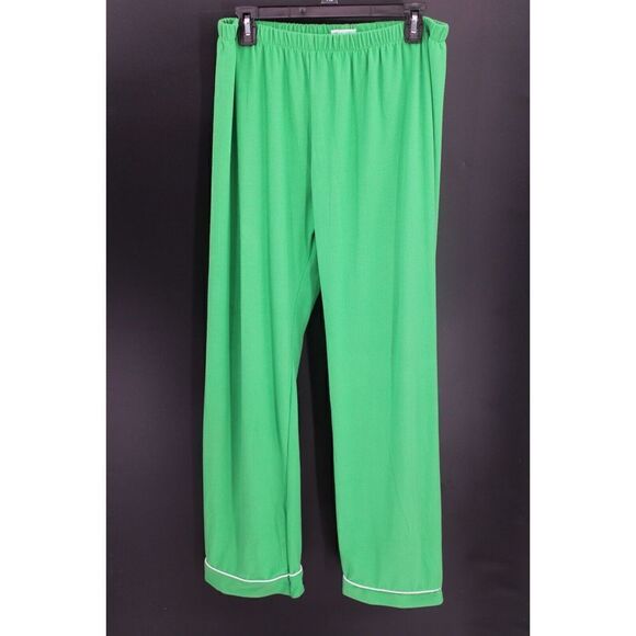 SUGAR BEE PAJAMA SET GREEN WHITE WOMEN'S 3XL FITS SMALL SEE MEASUREMENTS - Picture 2 of 13